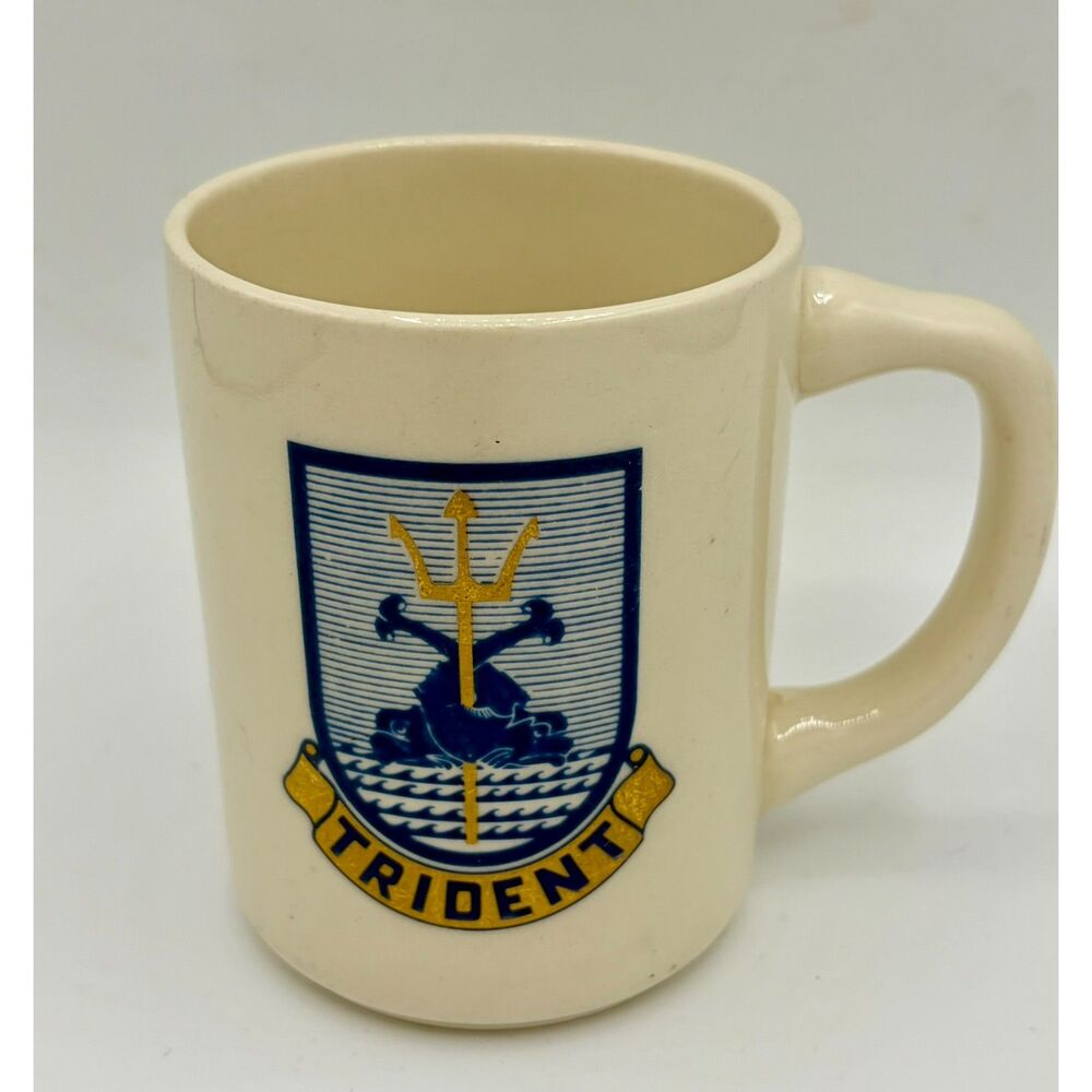 Vintage U.S. Navy Trident Refit Facility Mug